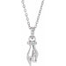 Ladies Natural Diamond Hand of Buddha Necklace (Si2-Si3, G-H) — Platinum