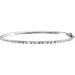 Ladies Natural Diamond Bangle Bracelet (I1, H-I) — 14K White Gold
