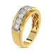 MEN'S BAND 1.00CT ROUND DIAMOND 10K YELLOW GOLD