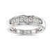 MEN'S BAND 0.50CT ROUND DIAMOND 10K WHITE GOLD