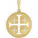 Ladies Natural Diamond Jerusalem Cross Pendant (I1, G-H) — 14K Yellow Gold