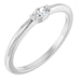 Ladies Natural Diamond Solitaire Ring (SI2-SI3, GHI) — Platinum
