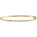 Ladies Natural Diamond Bangle Bracelet (I1, H-I) — 14K Yellow Gold