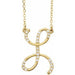 Ladies Natural Diamond Initial L Necklace (I1, G-H) — 14K Yellow Gold