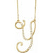 Ladies Natural Diamond Initial Y Necklace (I1, G-H) — 14K Yellow Gold