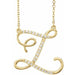 Ladies Natural Diamond Initial Z Necklace (I1, G-H) — 14K Yellow Gold