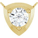 Ladies Natural Diamond Necklace Center (I1, G-H) — 14K Yellow Gold