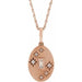 Ladies Natural Diamond Celestial Necklace (SI2-I1, GHI) — 14K Rose Gold