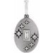 Ladies Natural Diamond Celestial Pendant — Sterling Silver
