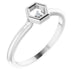 Ladies Natural Diamond Honeycomb Ring (SI2-SI3, G-H) — Platinum