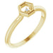 Ladies Natural Diamond Honeycomb Ring (I1, G-H) — 14K Yellow Gold
