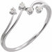 Ladies Natural Diamond Bypass Ring (I1, H+) — Sterling Silver