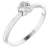Ladies Natural Diamond Knot Ring (SI2-SI3, G-H) — Platinum