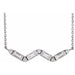 Ladies Natural Diamond Bar Necklace (Si2-Si3, I1, Ghi, G-H) — 14K White Gold