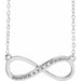 Ladies Natural Diamond Necklace (I1, H+) — 14K White Gold