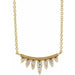 Ladies Natural Diamond Bar Necklace (I1, G-H) — 14K Yellow Gold