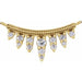 Ladies Natural Diamond Bar Necklace Center (I1, G-H) — 14K Yellow Gold