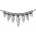 Ladies Natural Diamond Bar Necklace Center (I1, G-H) — Platinum