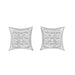 Sterling Silver Diamond Yuva Stud Earrings For Women 0.05 Ct Round Cut Minimal Everyday Earrings
