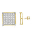 MEN'S YUVA EARRINGS 0.16CT ROUND DIAMOND 10K YELLOW GOLD
