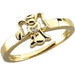 Ladies Natural Diamond Youth Angel Ring (SI1, G-H) — 14K Yellow Gold