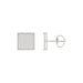 Sterling Silver White 0.25CT Round Diamond Yuva Square Cluster Earrings Women�S Fine Jewelry