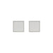 Sterling Silver White 0.25CT Round Diamond Yuva Square Cluster Earrings Women�S Fine Jewelry