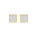 10K Yellow Gold 0.25Ct Round Diamond 4 Prong Yuva Earrings Elegant Fashion Earrings Jewelry