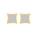 Yellow Gold 0.25Ct Round Diamond Kite Design Cluster Earrings Elegant Yuva Fashion Earrings