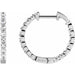Lab-Grown Diamond Inside-Outside Hoop Earrings - Style 653631