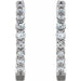 Lab-Grown Diamond Inside-Outside Hoop Earrings - Style 653631