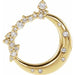 Lab-Grown Diamond Crescent Moon Pendant