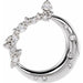 Lab-Grown Diamond Crescent Moon Pendant
