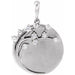 Ladies Natural Diamond Engravable Family Tree Pendant (I1, G-H) — Sterling Silver