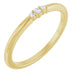 Ladies Natural Diamond Stackable Ring (I1, G-H) — 14K Yellow Gold