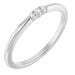 Ladies Natural Diamond Stackable Ring (SI2-SI3, G-H) — Platinum