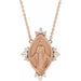 Ladies Natural Diamond Miraculous Necklace (I1, G-H) — 14K Rose Gold