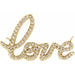 Ladies Natural Diamond Love Necklace Center (I1, G-H) — 14K Yellow Gold