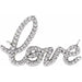 Ladies Natural Diamond Love Necklace Center (I1, G-H) — 14K White Gold