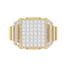 LADIES RING 4.00CT ROUND/PRINCESS/BAGUETTE DIAMOND 10K YELLOW GOLD