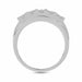MEN'S BAND 1.50CT ROUND DIAMOND 10K WHITE GOLD