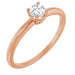 Ladies Natural Diamond Ring (I1, G-H) — 14K Rose Gold