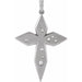 Ladies Natural Diamond Cross Pendant (Si2-Si3, G-H) — Platinum