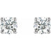 Lab-Grown Diamond Round 4-Prong Stud Earrings