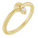 Ladies Natural Diamond Stackable Bead Ring (SI2-SI3, G-H) — 14K Yellow Gold