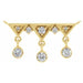 Ladies Natural Diamond Fringe Bar Necklace Center (I1, G-H) — 14K Yellow Gold