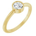 Ladies Rose-Cut Natural Diamond Stackable Ring (VS1-SI1, GHI) — 14K Yellow Gold