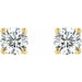 Lab-Grown Diamond Round 4-Prong Stud Earrings