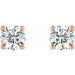 Lab-Grown Diamond Round 4-Prong Stud Earrings