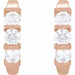 Lab-Grown Diamond Three-Stone J-Hoop Earrings